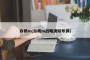 白杨M战略洲际导弹的介绍